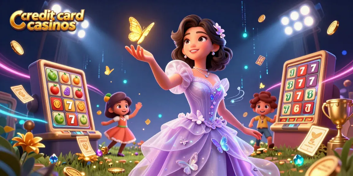 Engage with thrilling credit card casinos featuring dynamic slots and a stunning Asian character.