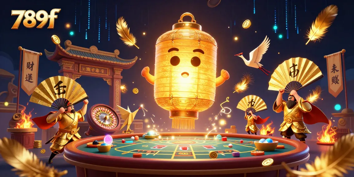 Experience thrilling live casino action with 789f's vibrant 3D illustration featuring dynamic gaming elements.