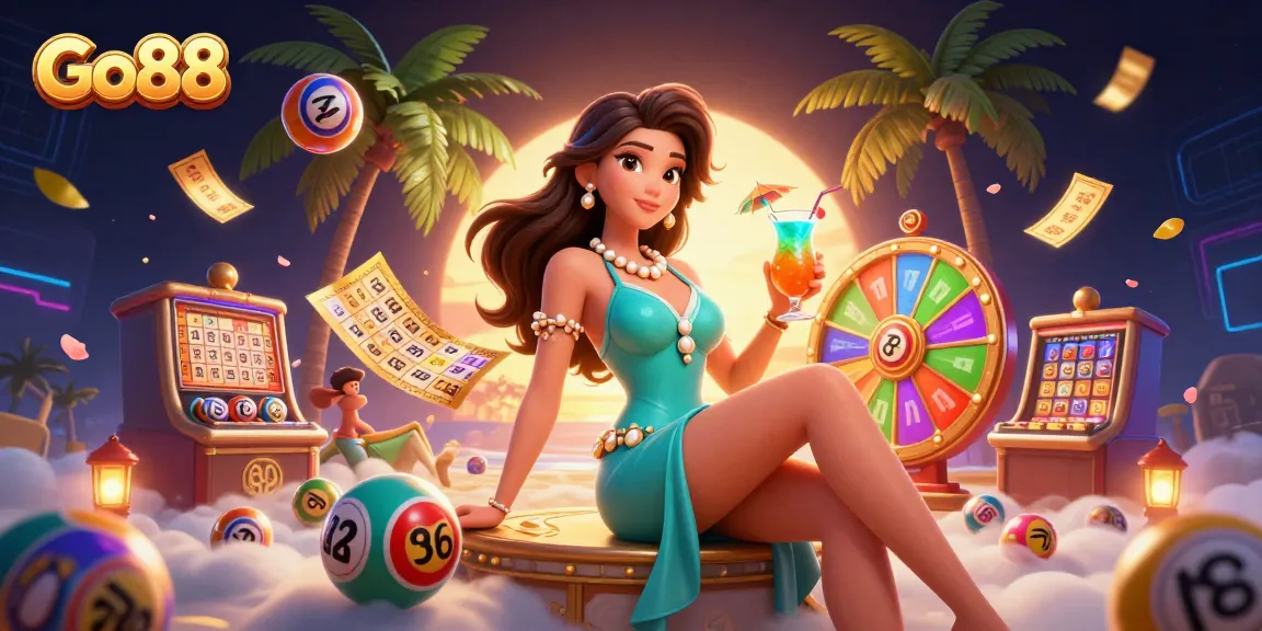 Engage with Go88's thrilling casino experience featuring dynamic lottery elements and vibrant visuals.