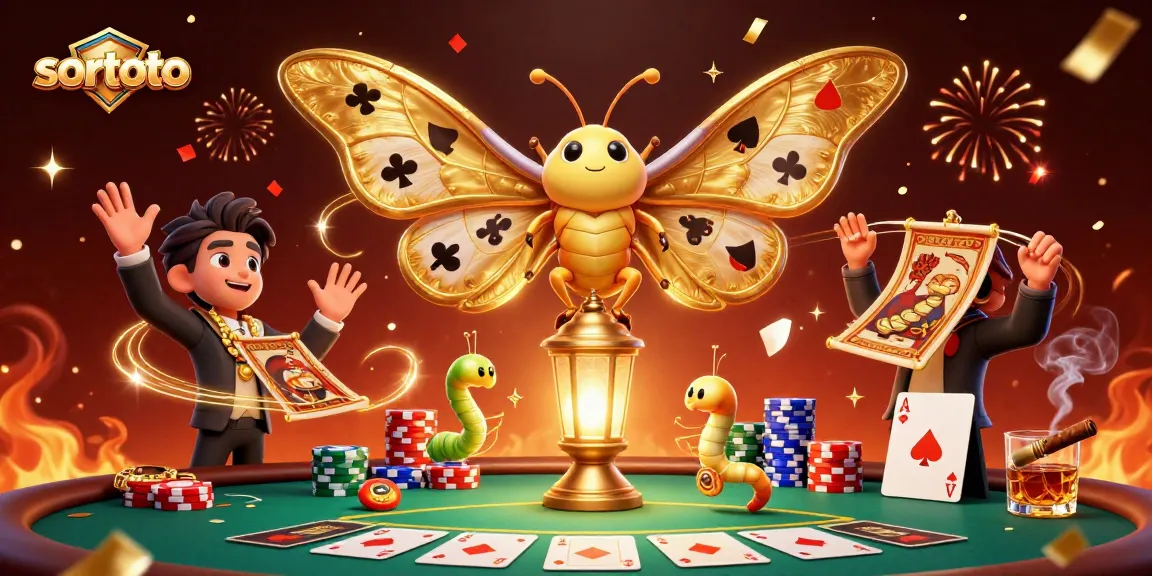Experience thrilling gameplay at sortoto with a vibrant 3D casino scene featuring majestic characters and card suits.