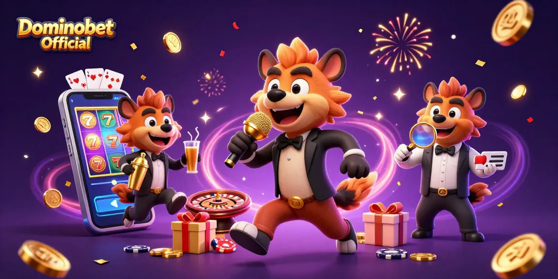 Dominobet Resmi menghadirkan hiburan dengan komedi kasino dan permainan slot yang meriah.