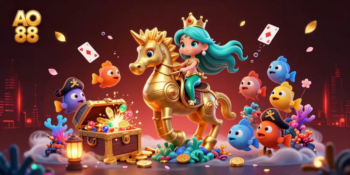 Experience thrilling gameplay at AO 88 with a vibrant mermaid princess scene showcasing exciting casino elements.