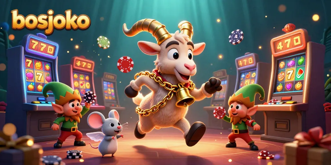 Experience thrilling gaming action at bosjoko's holiday-horror casino with lively characters and vibrant elements.