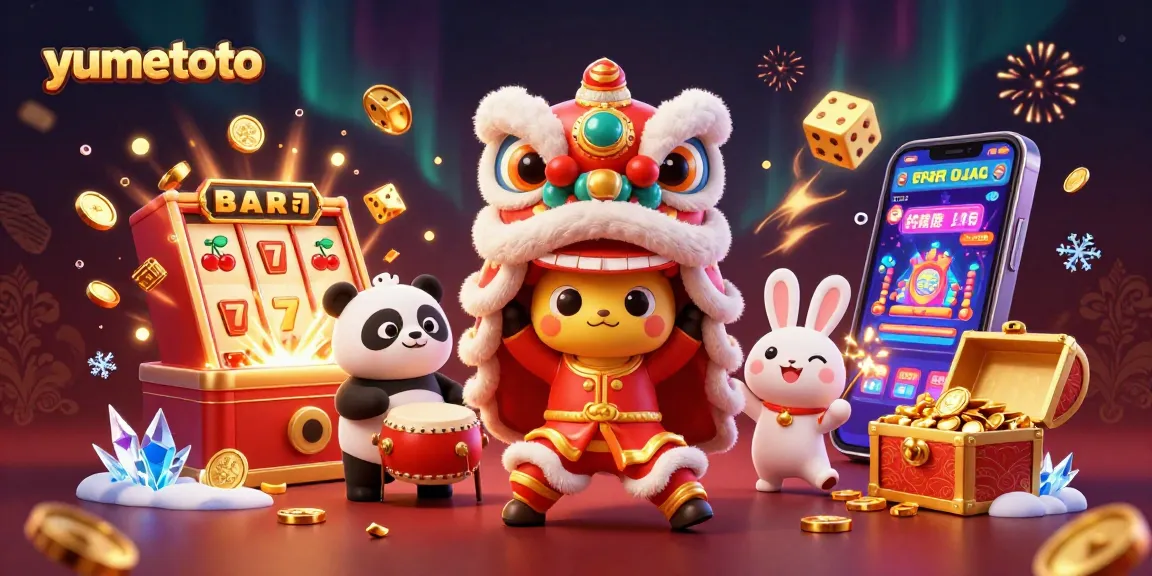 Experience thrilling wins at Yumetoto with exciting slot machines and vibrant casino scenes!