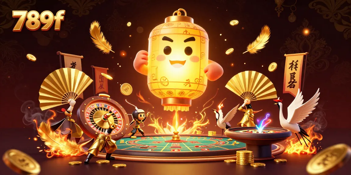 Experience thrilling gambling fun at 789f with vibrant casino elements and lucky symbols.