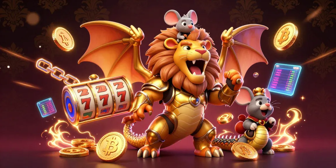 Experience thrilling gambling with superace88 in a vibrant scene featuring golden slot games and crypto elements.