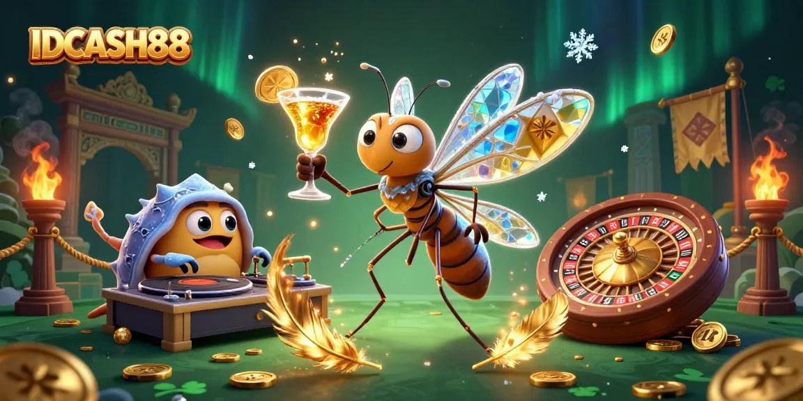 Engage with thrilling gameplay on IDCASH88, featuring dynamic characters in a vibrant casino setting.