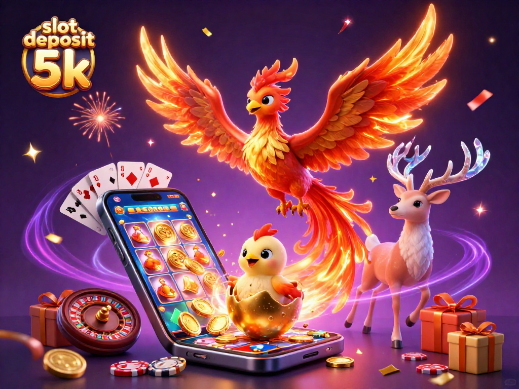 Slot deposit 5k membawa keberuntungan dengan simbol permainan yang semarak.