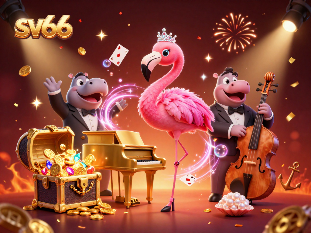 Engage with sv66's vibrant casino experience with colorful game elements and lively characters.