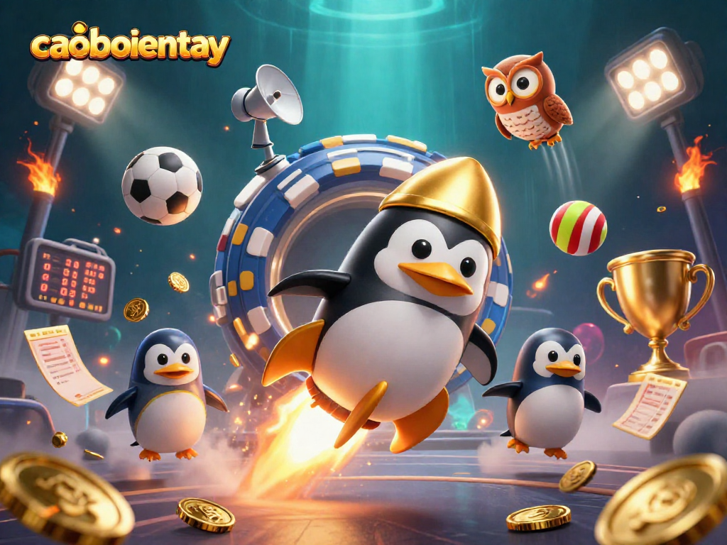 Engage with caoboimientay's thrilling adventure amid golden coins and vibrant casino elements.
