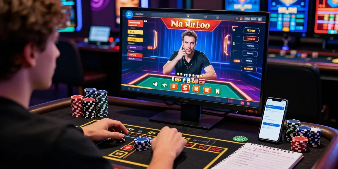 Engaging online gambling scene showcasing ALO8 user placing bets with vibrant casino graphics.