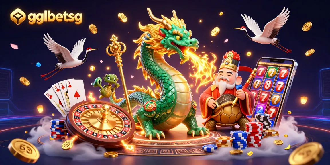 Experience thrilling gameplay with gglbetsg, featuring iconic characters amidst cascading coins and vibrant casino elements.
