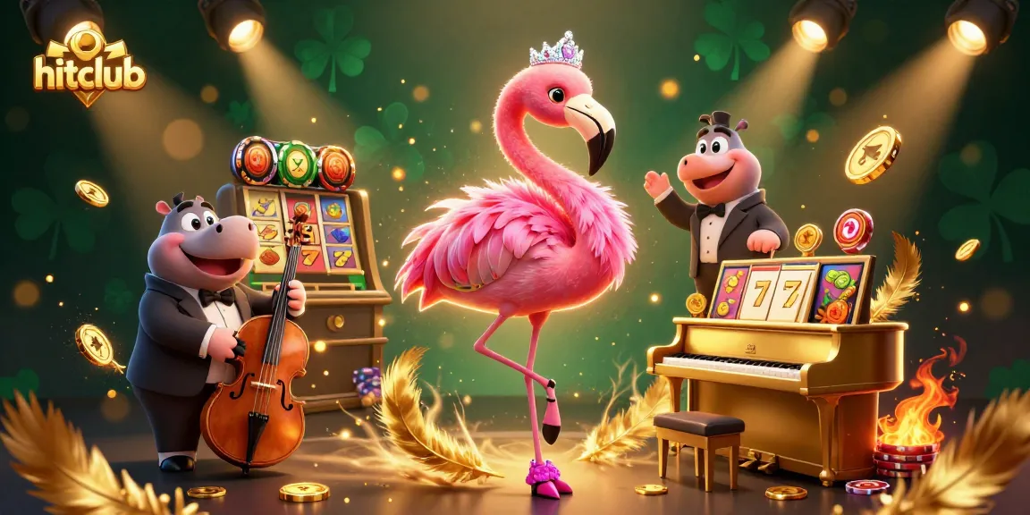 Experience thrilling gameplay at hitclub with vibrant casino scenes, slot machines, and dynamic characters.
