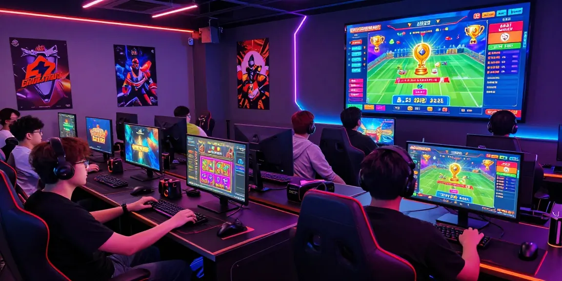 Players immersed in gaming on the B52 platform, highlighting vibrant graphics and a thrilling atmosphere.