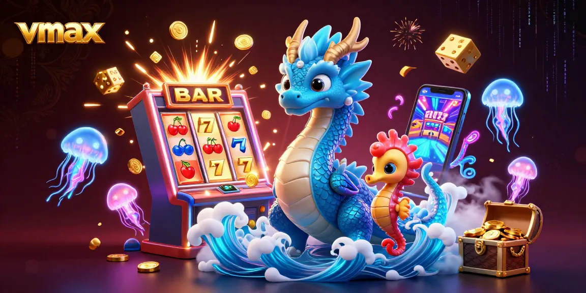 Experience the thrilling action of vmax with treasures and energetic gameplay in a vivid casino landscape.