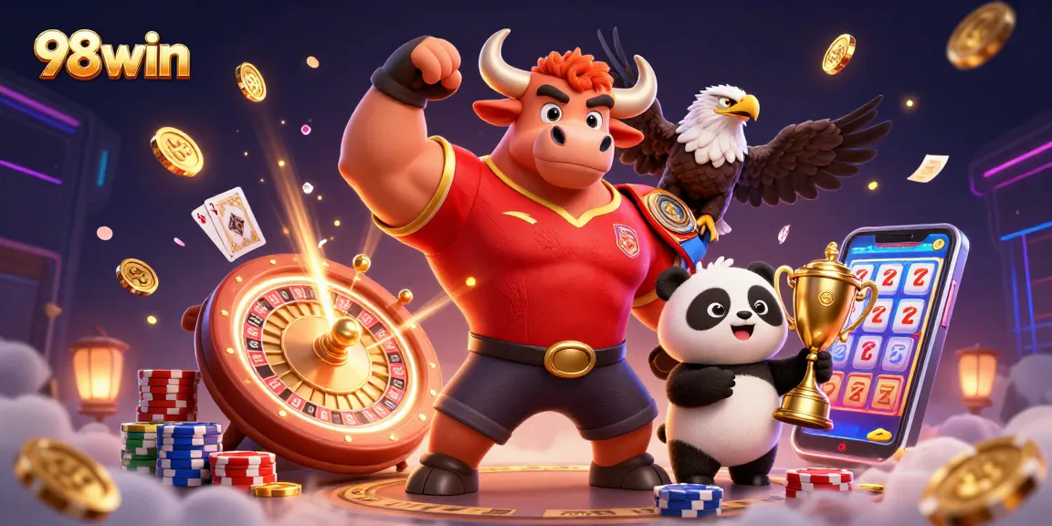 Spin the reels and win with 98win, where thrilling casino action meets vibrant gaming excitement.