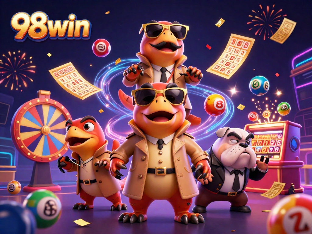 Experience the excitement at 98win with three raptors in disguise at the casino.