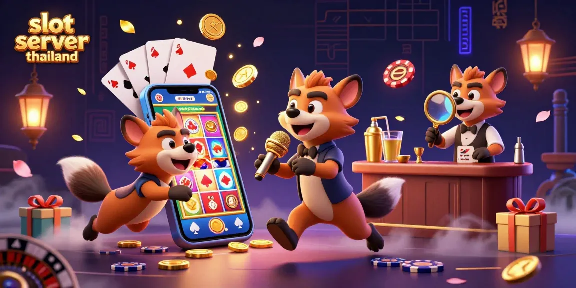 Engage with the vibrant slot server thailand casino world featuring playful hyenas in dynamic action.