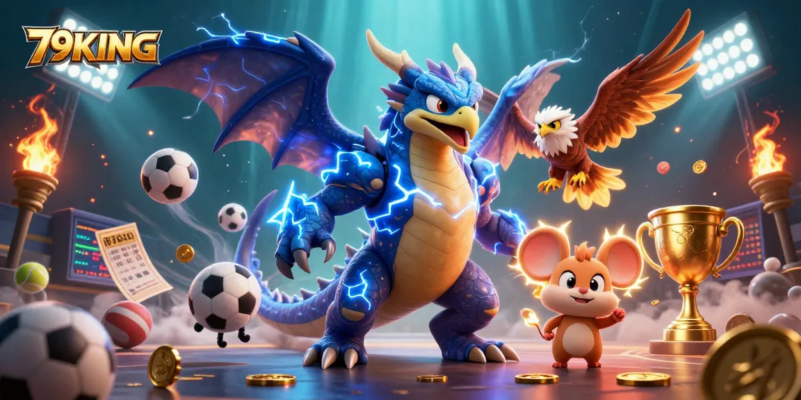 Experience 79KING gaming adventures with dynamic sports elements and vibrant characters.