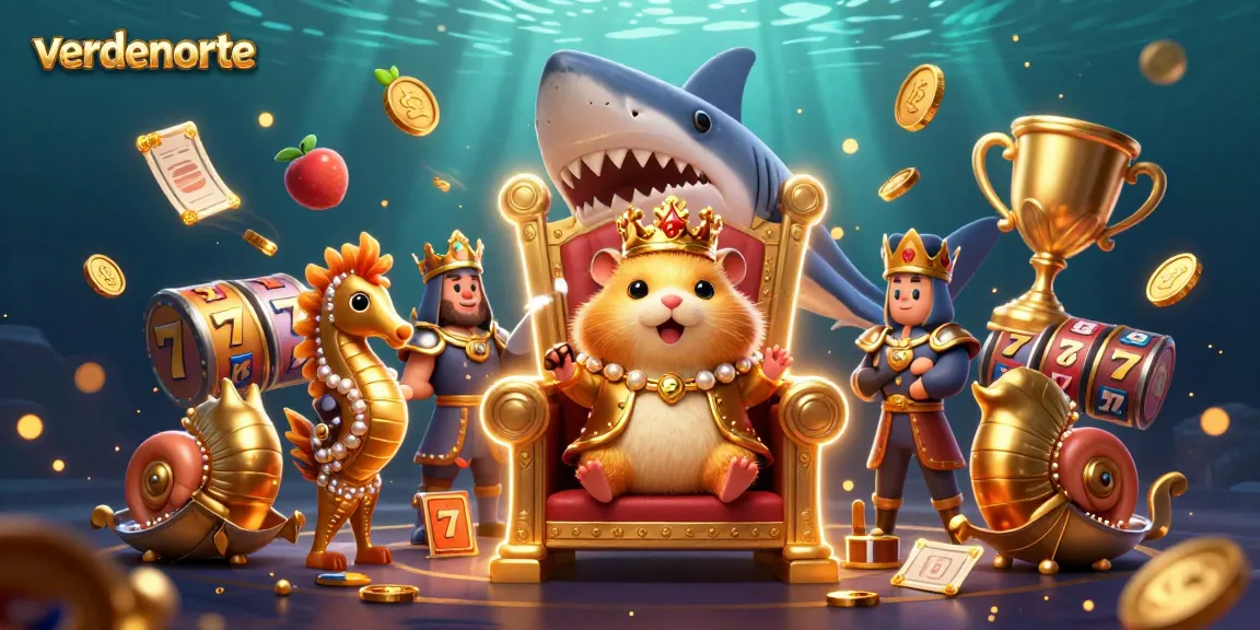 Engage in thrilling slots adventures with verdenorte featuring a hamster king and royal seahorse guards.