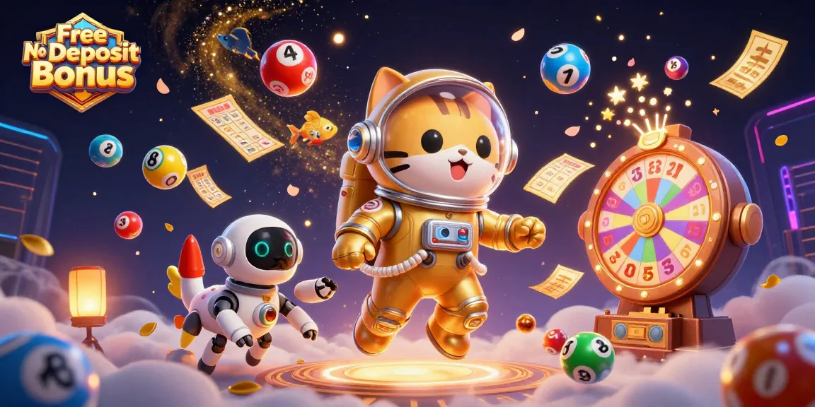 Engage with the vibrant world of Free No Deposit Bonus as our space-themed characters celebrate exciting casino wins!