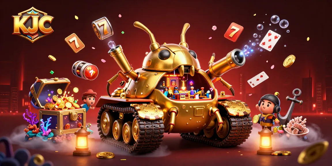 KJC offers a thrilling mini casino experience with a golden beetle tank revealing an exciting gambling adventure.