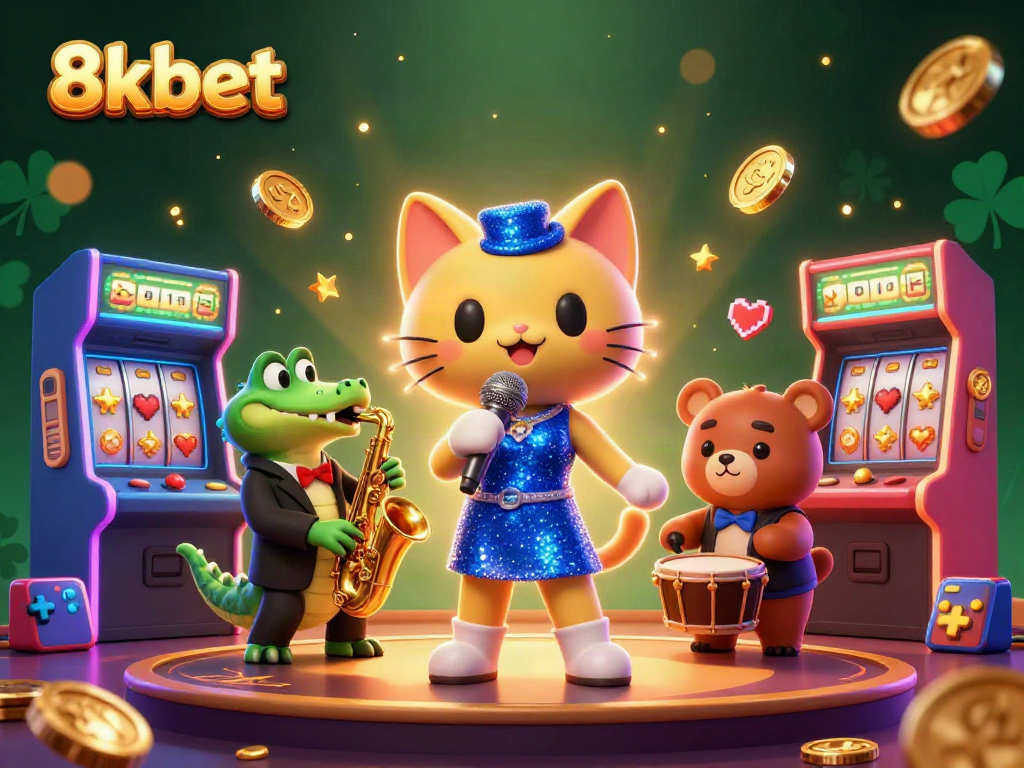 Watch the engaging performance of 8xbet's casino characters in a vibrant 3D illustration