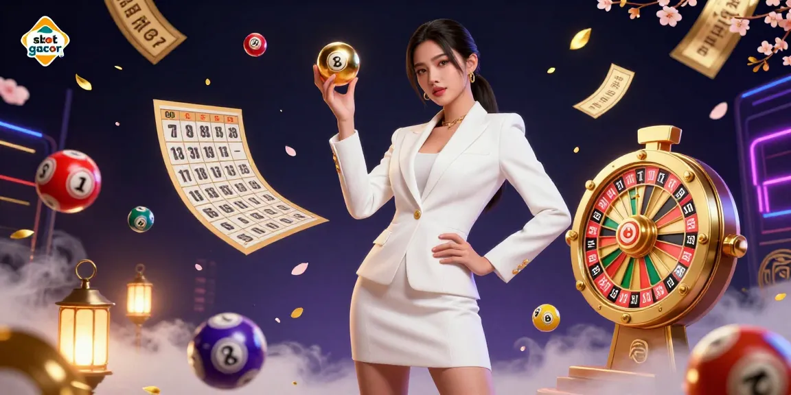 Experience thrilling gameplay with slot gacor featuring a stunning Asian woman in a casino setting.