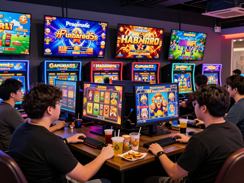 Exciting gaming atmosphere at https://garuda55.com/ with players enjoying popular slot games and vibrant visuals.