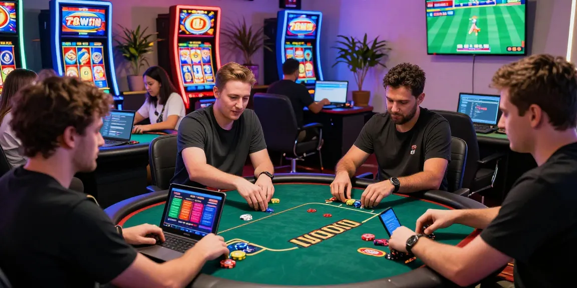 Players immersed in the thrilling world of 78win online gambling, showcasing vibrant games and engaging experiences.