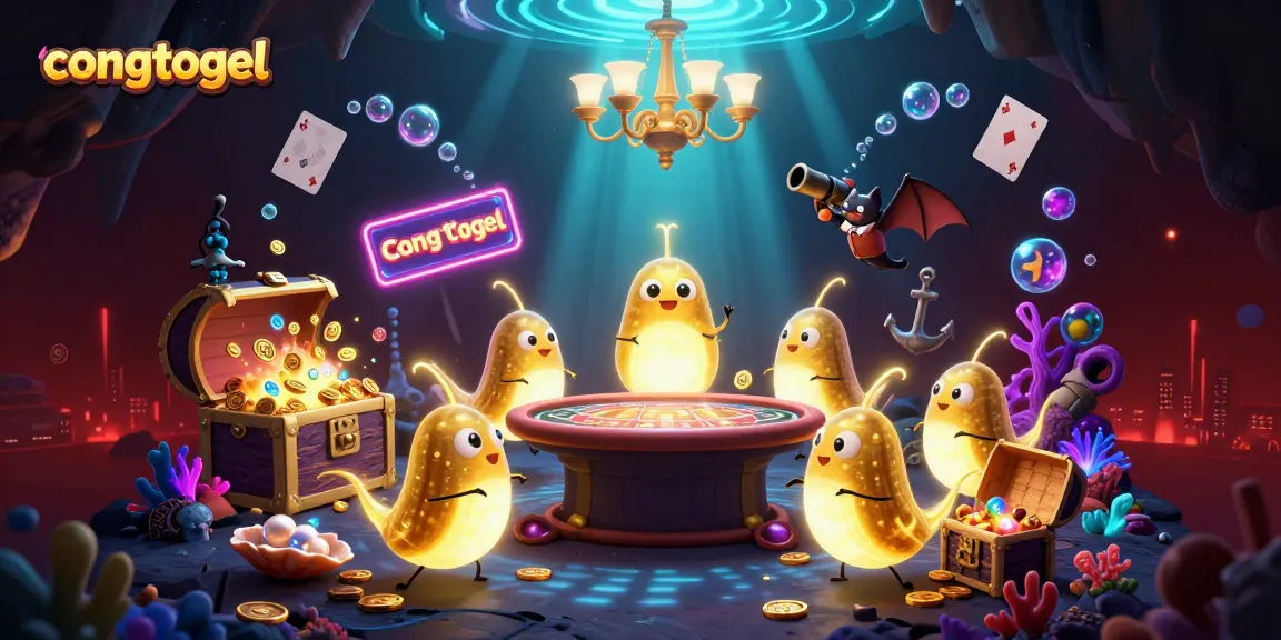 Engage with congtogel gameplay in a vibrant casino scene illuminated by glowing glowworms