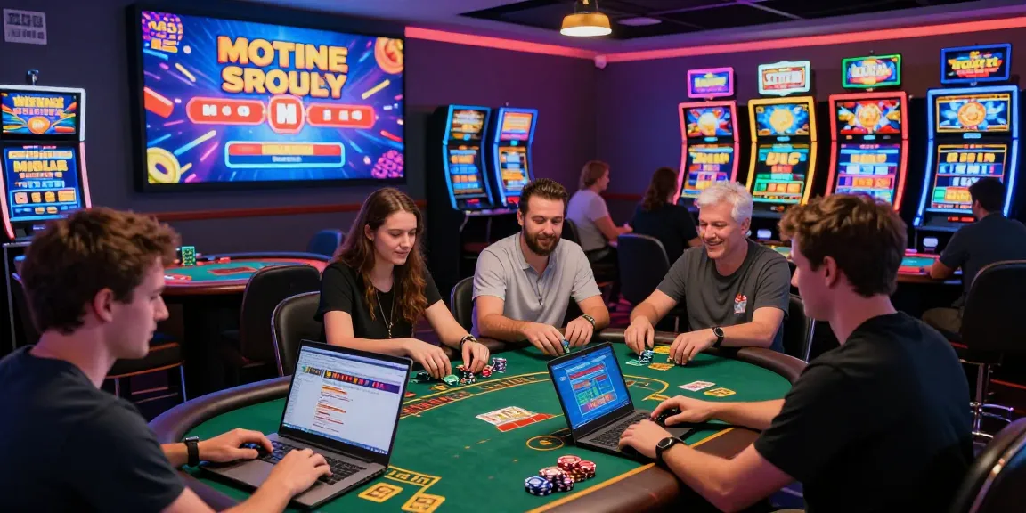 Engaging scene of players enjoying games at a virtual casino, highlighting https://brcs.co.uk as a leading source for credit card casinos in the UK.