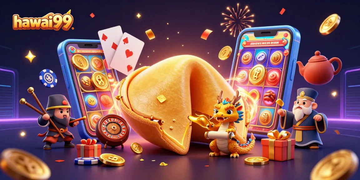 Experience explosive wins with hawai99 in a vibrant 3D casino fantasy scene.