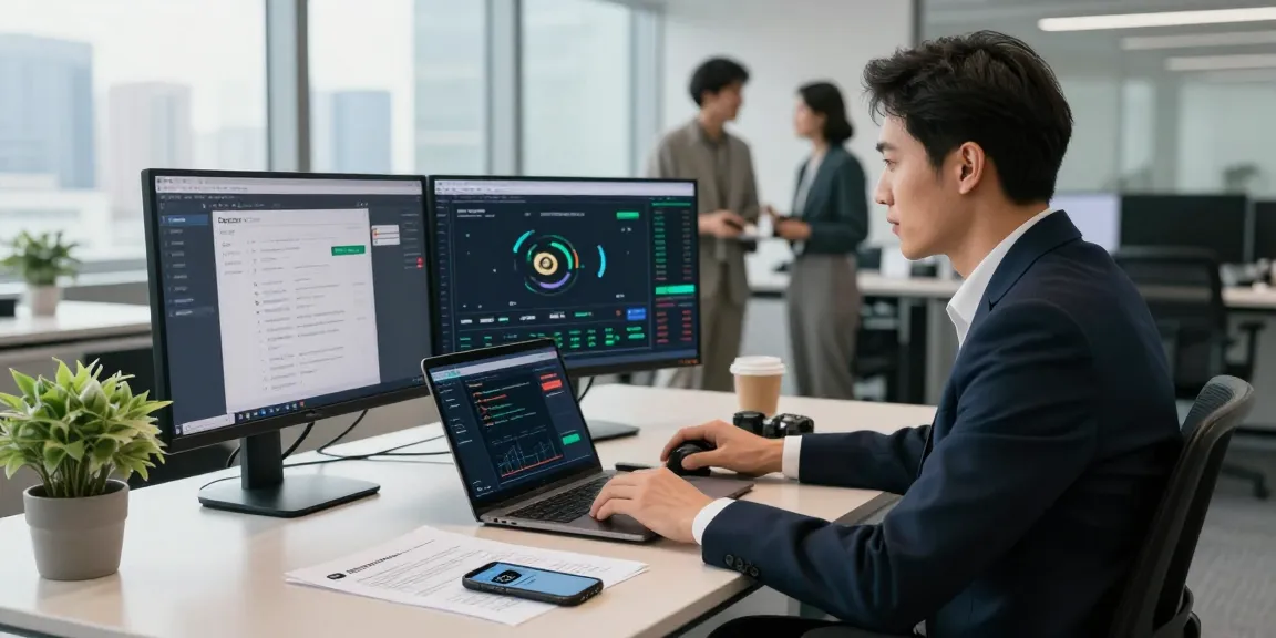 Recover lost crypto through professional financial consulting in a modern office.