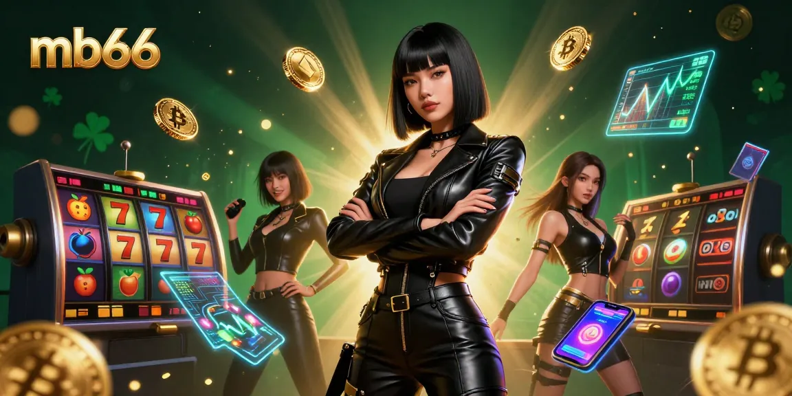 Win big at mb66 slots with immersive 3D visuals of vibrant neon coins and engaging game elements.