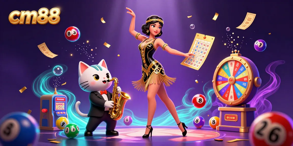 Experience the excitement of cm88 with a vibrant casino scene featuring lively characters and dynamic game elements.