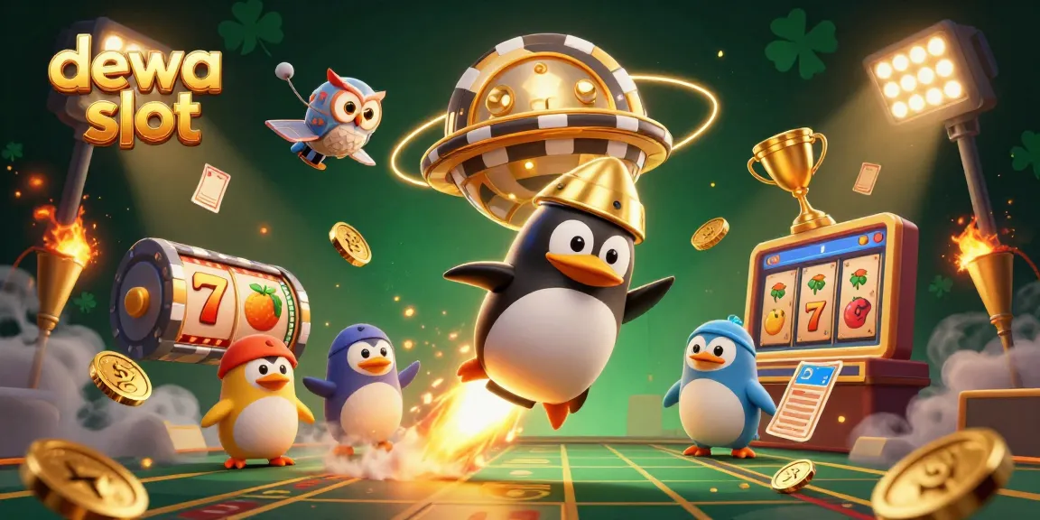 Experience the excitement of dewa slot with dynamic reels, coins, and a thrilling casino adventure.
