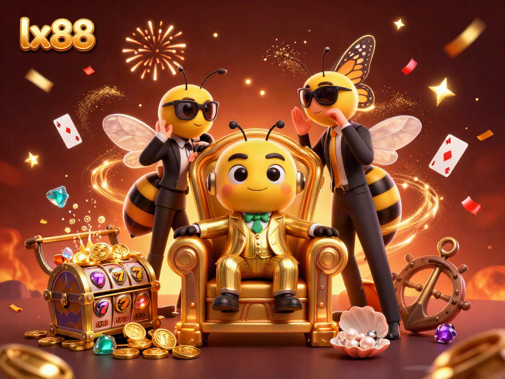Immerse yourself in the luxuriously playful world of lx88's casino adventure with vibrant characters and riches.
