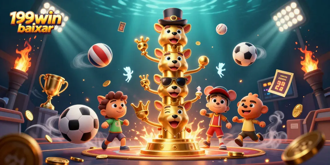 Engage with the thrilling 199win baixar experience featuring animated casino elements and dynamic sports action.