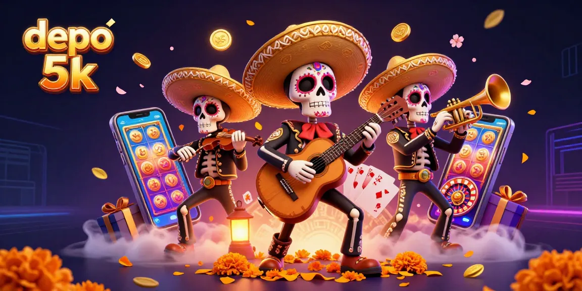 Permainan slot gacor di depo 5k dengan momen penuh keseruan di tengah band mariachi yang ceria.
