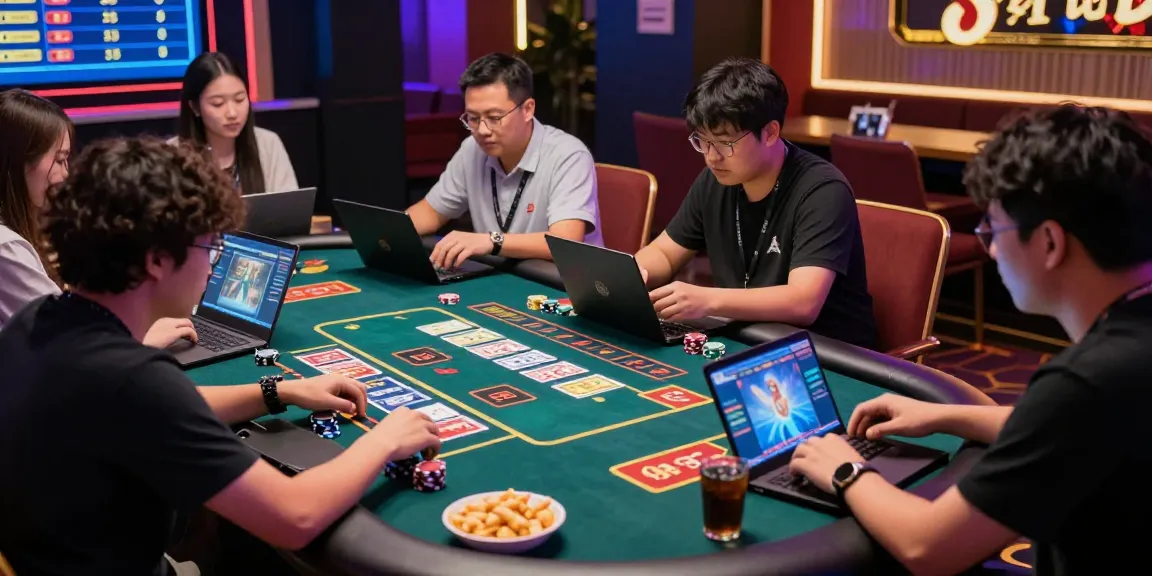 Exciting online gaming atmosphere showcasing fun88casino experience with players at a virtual table.