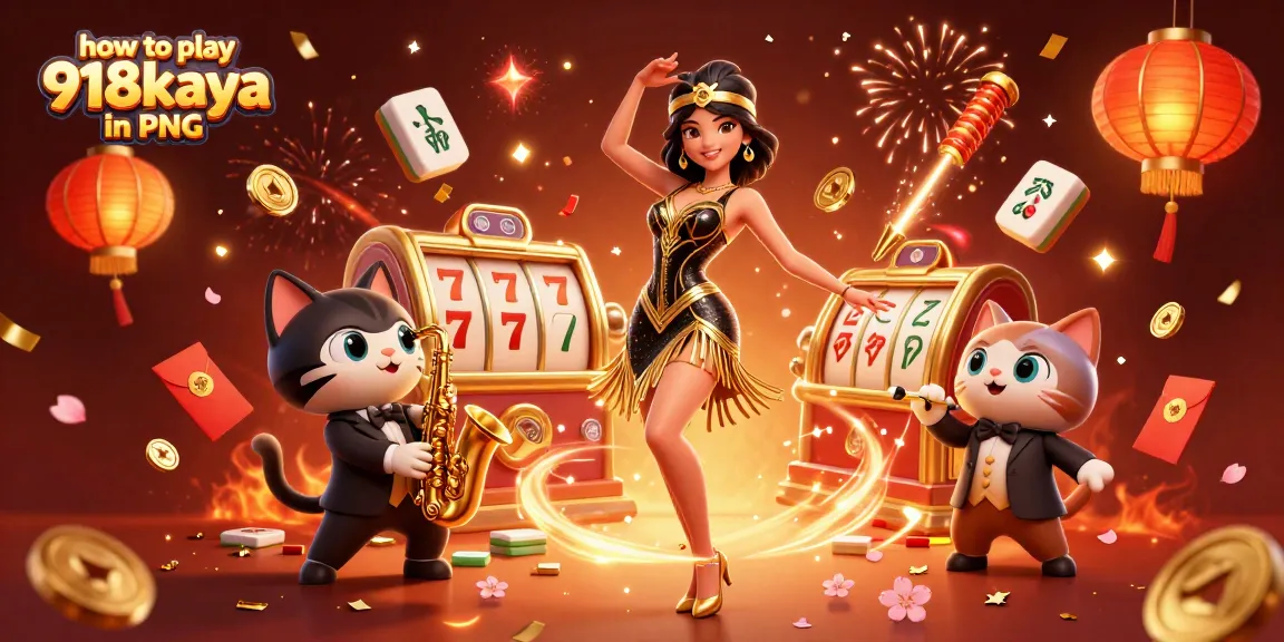 Learn how to play 918kaya in PNG with engaging casino elements in a vibrant 3D scene.