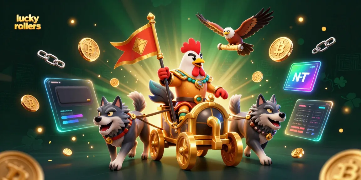 Experience the thrill at lucky rollers with a dynamic 3D casino adventure featuring crypto elements.