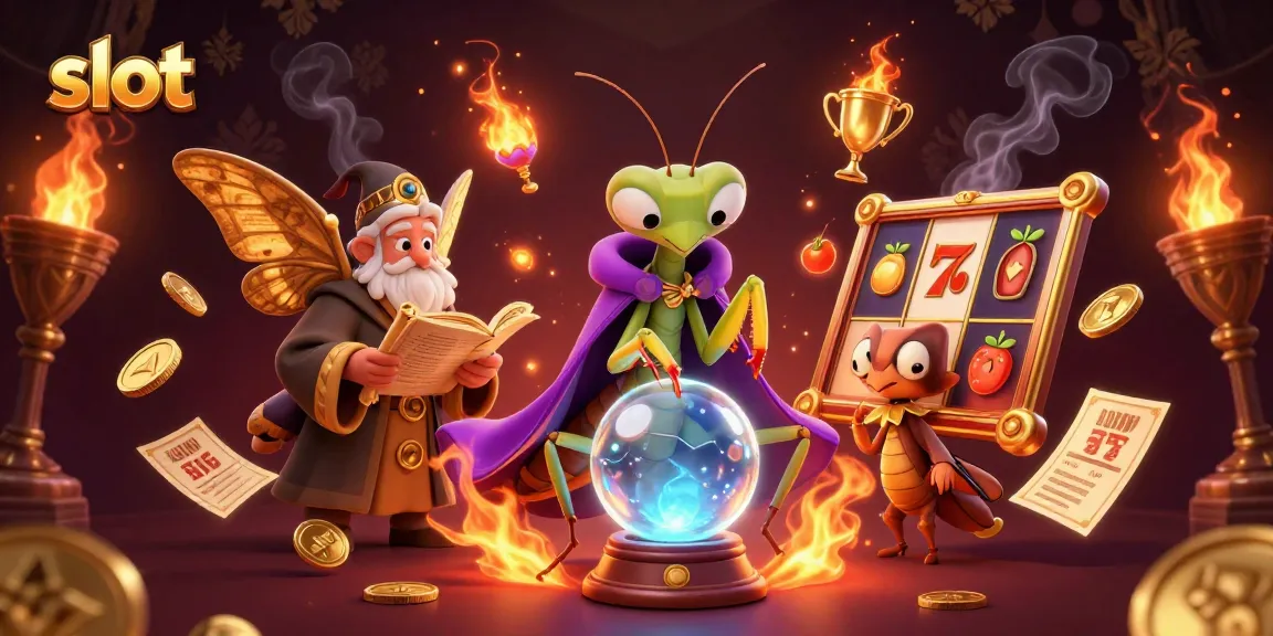 Win big with exciting slot games featuring mystical characters and vibrant casino elements.
