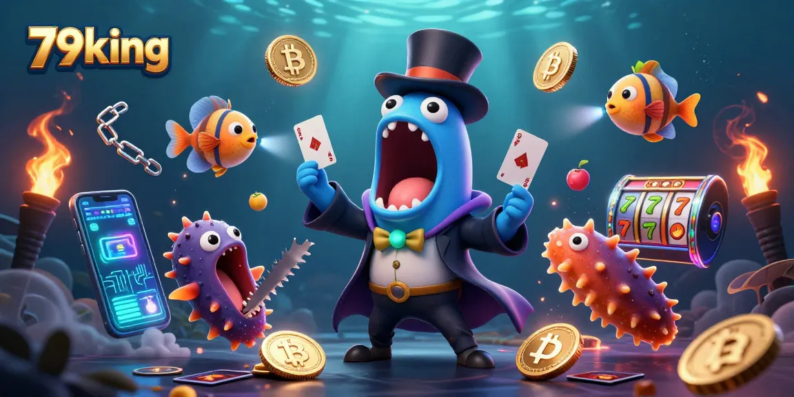 Experience thrilling gameplay at 79king with an engaging magic act featuring unique sea creatures.