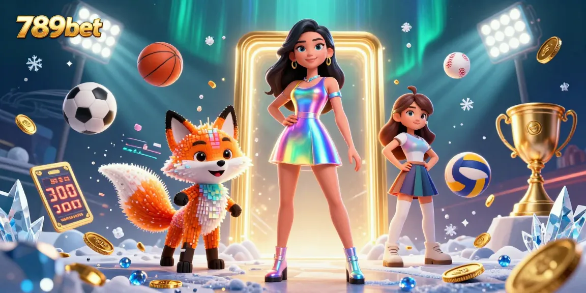 Engage with 789bet's thrilling sports betting experience, showcasing vibrant characters amidst dynamic game elements.