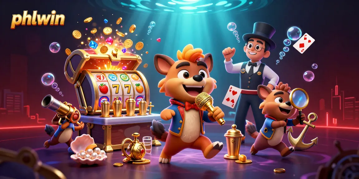 Experience thrilling gaming at phlwin with hyena characters in a vibrant casino scene.