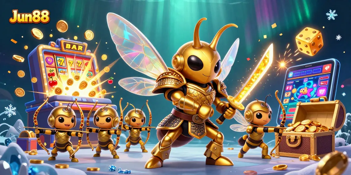 Engage with Jun88's thrilling gaming universe featuring samurai hornets and exciting slot games.