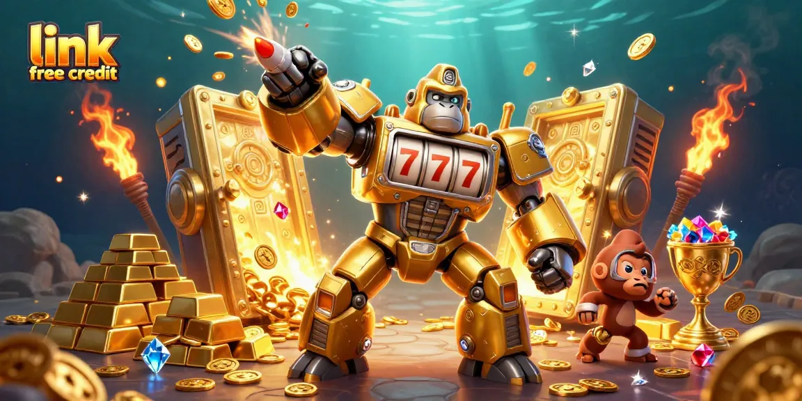 Engage with link free credit bonuses while the golden gorilla mech unleashes riches.