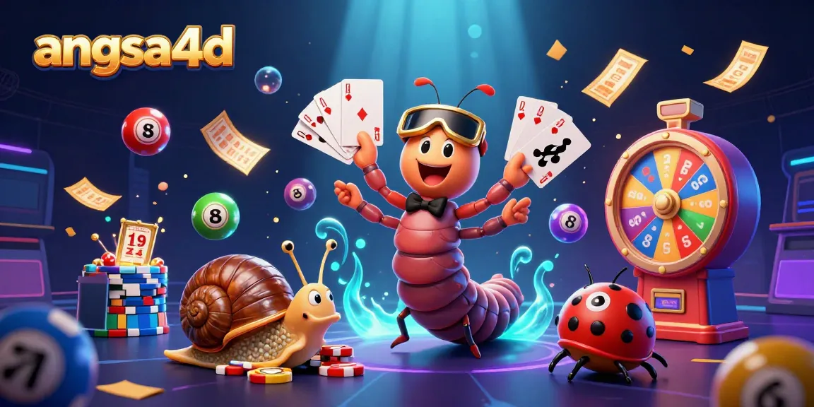 Experience thrilling gameplay with angsa4d's dynamic 3D casino scene featuring lively characters and colorful gaming elements.